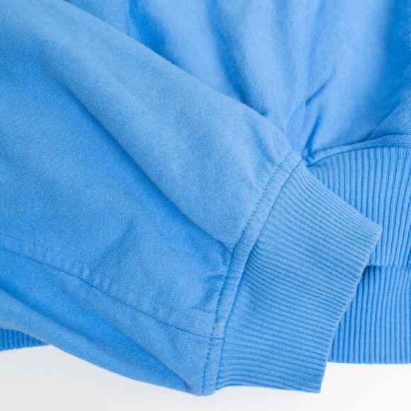 Madewell Terry Sweatshirt Cropped Oversized Blue - Picture 9 of 14
